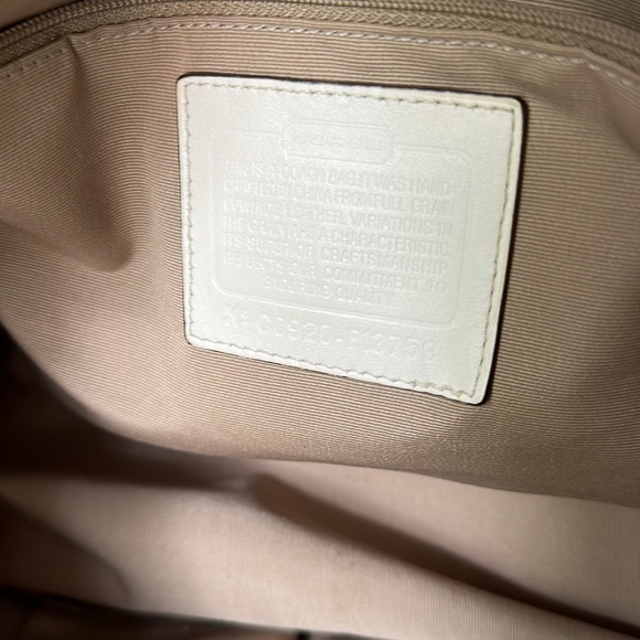 Coach Cream Color Shoulder Bag - Picture 9 of 14
